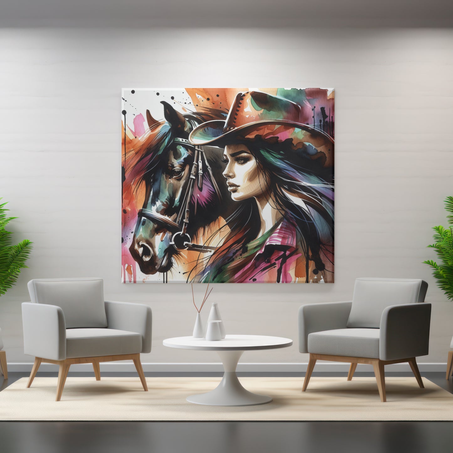 Cowgirl rider printable image | DIGITAL DOWNLOAD | Equestrian wall art | Female equestrian art print